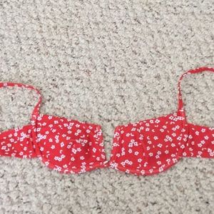 ROMWE V underwire floral bikini top
